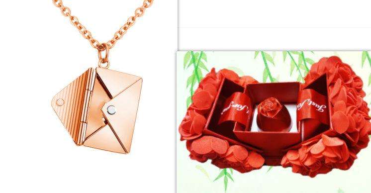 Fashion Jewelry Envelope Necklace–Perfect Lover Letter Pendant for Her