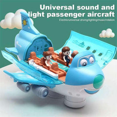 360° Rotating Electric Plane – Toddler Toy with LED Lights and Sounds!