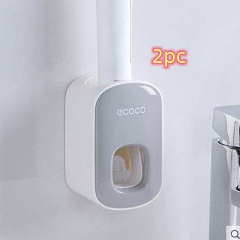 Wall-Mounted Automatic Toothpaste Dispenser with Bathroom Accessories!