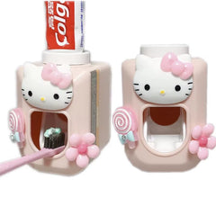 Hello Kitty Toothpaste Squeezer  -  Sanrio Kawaii Automatic Dispenser!